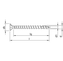 Desen tehnic al unui șurub cu dimensiuni