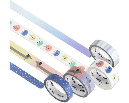 Mai multe role de bandă adezivă decorativă Folia cu modele diferite