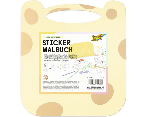 Carte de colorat cu autocolante cu diverse motive