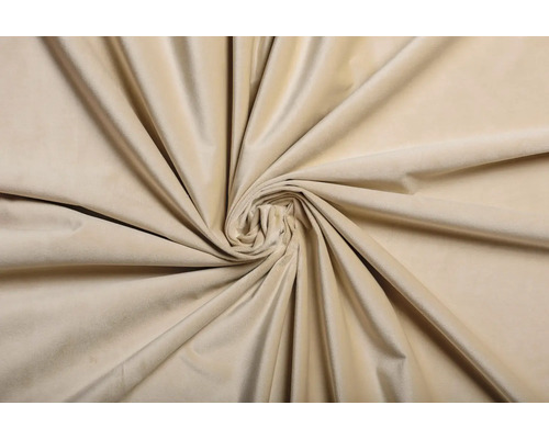 Material decorativ bej din bumbac, înfățișat în formă răsucită