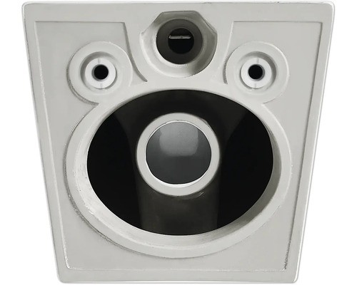 Prim-plan cu racordul de toaletă pentru un WC