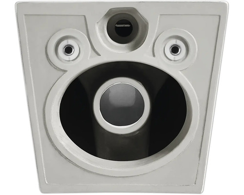 Secțiune transversală a toaletei ceramice de perete cu racordare la rezervor