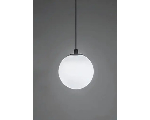 Lumină suspendată cu abajur sferic alb