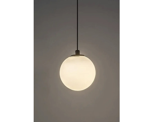 Lumină suspendată sferică cu cablu negru