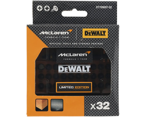 Set de biți DeWalt McLaren Formula 1 Team, 32 piese