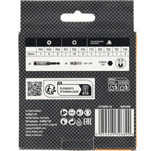 Informații despre ambalajul setului de biți DeWalt