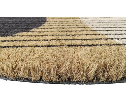 Covoraș de intrare din fibră de cocos cu model în dungi