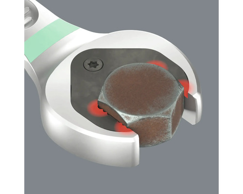 Cheie fixă cu piuliță hexagonală în detaliu