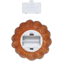 Lumânare deschisă cu compartiment pentru baterii și capac pentru compartimentul bateriilor