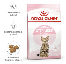 Hrană pentru pisici Royal Canin pentru pisoi sterilizați de la șase la douăsprezece luni