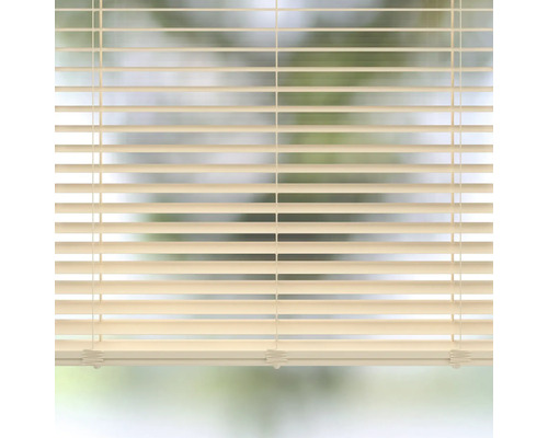 Jaluzea orizontală în fața unei ferestre pentru reglarea luminii.