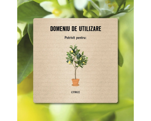 Domeniu de utilizare: Potrivit pentru citrice.