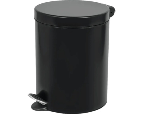 Coș de gunoi negru cu pedală