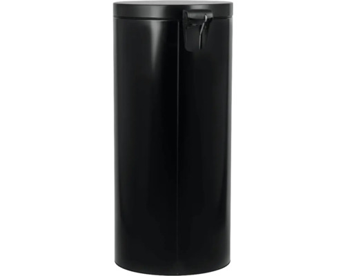 Paravan de vânt cilindric, negru, din metal, pentru exterior