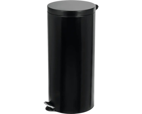 Coș de gunoi negru cu pedală