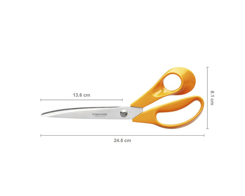 Foarfece cu mâner și lamă din oțel inoxidabil, lungime 24,5 cm