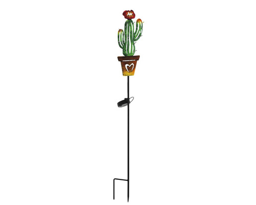 Lampa solară decorativă cu motiv de cactus pentru grădină