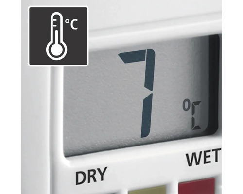 Afișaj temperatură cu simbol termometru