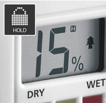 Afișaj higrometru care indică umiditatea în procente