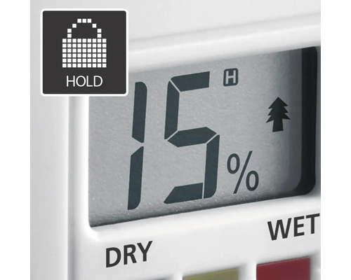 Afișaj higrometru care indică umiditatea în procente