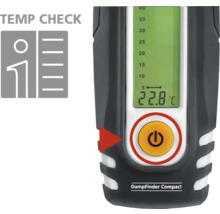 Higrometru DampFinder Compact cu afișaj de temperatură