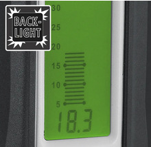 Afișaj higrometru cu iluminare de fundal