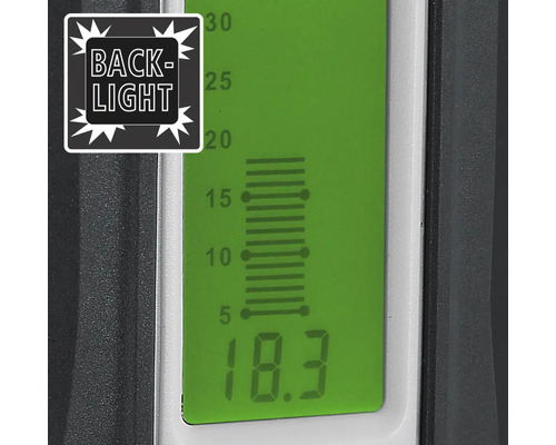 Afișaj higrometru cu iluminare de fundal