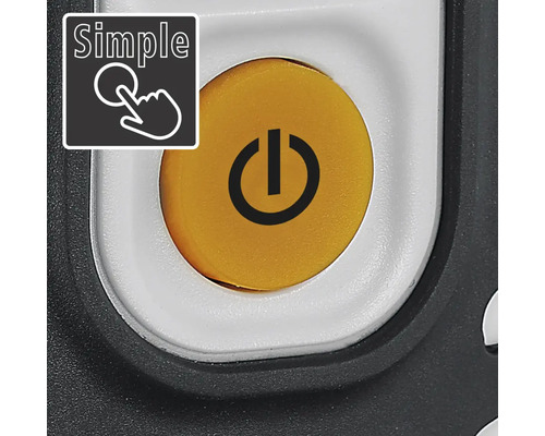 Buton galben de pornire/oprire