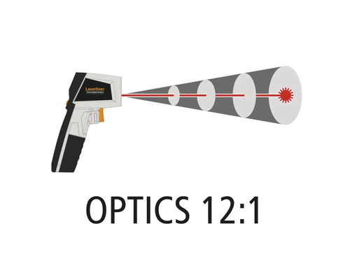 Termometru cu infraroșu Laserliner Thermospot Pocket cu optică 12 la 1