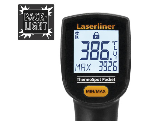 Termometru cu infraroșu Laserliner Thermospot Pocket cu iluminare de fundal a afișajului