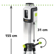 Laserliner laser cu linii în cruce cu trepied, înălțime totală 155 centimetri