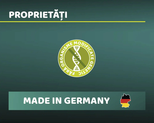 Proprietăți: Fără organisme modificate genetic. Fabricat în Germania.