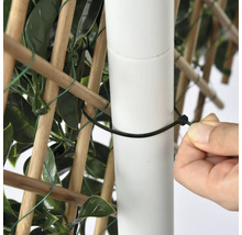 Imitație gard viu/ paravan cu frunze Bambus Gardenia 90x180 cm verde
