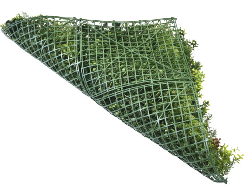 Covor de gazon artificial cu model de plante și grilaj de plastic