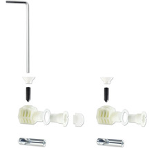 Set de instalare pentru articole sanitare cu șuruburi și cheie Allen