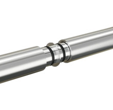 Țeavă metalică cu inele de etanșare