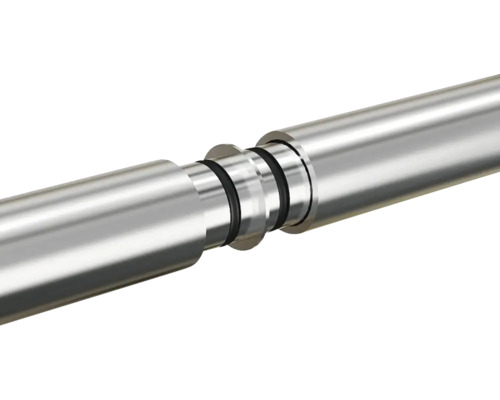 Țeavă metalică cu inele de etanșare