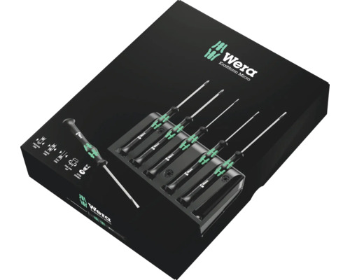 Set de șurubelnițe Wera Kraftform Micro în ambalaj