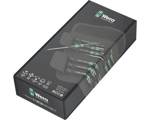 Set șurubelnițe Wera Kraftform Micro, 12 piese în cutie