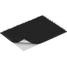 Bandă velcro neagră cu suprafață adezivă