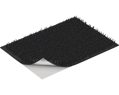 Bandă velcro neagră cu suprafață adezivă