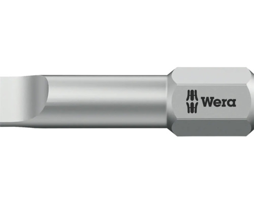 Bit șurubelniță plat cu logo Wera