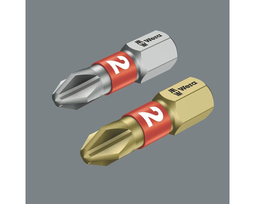 Două biți de șurubelniță mărimea 2 de la Wera