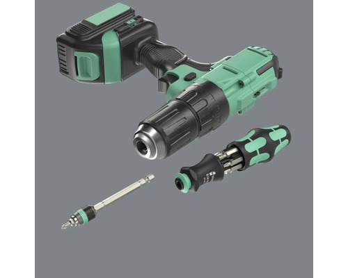 Mașină de înșurubat cu acumulator cu biți și suport pentru biți