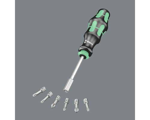 Șurubelniță cu logo Wera cu diferite biți