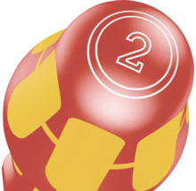 Bilă cu numărul 2 pentru tombolă sau loterie
