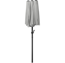 Umbrelă de grădină închisă cu mecanism de manivelă și stâlp