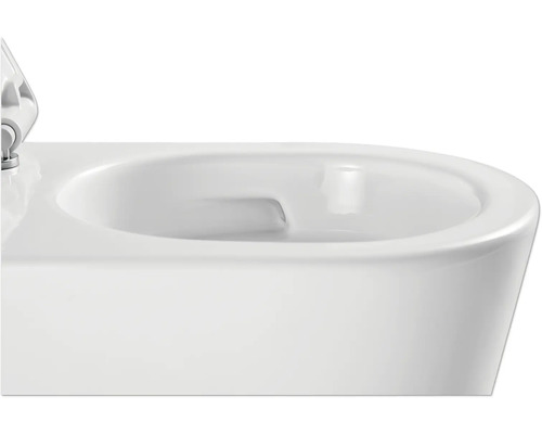 Prim-plan cu un WC alb