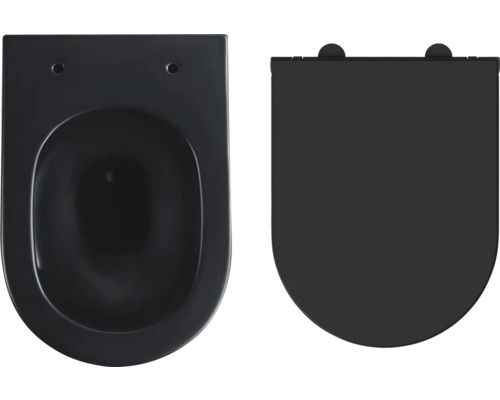 Vas WC suspendat cu spălare profundă cu capac WC