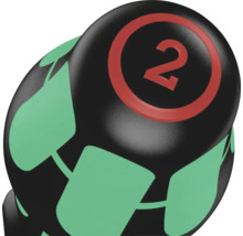 Halteră cu numărul 2 și motive de frunze